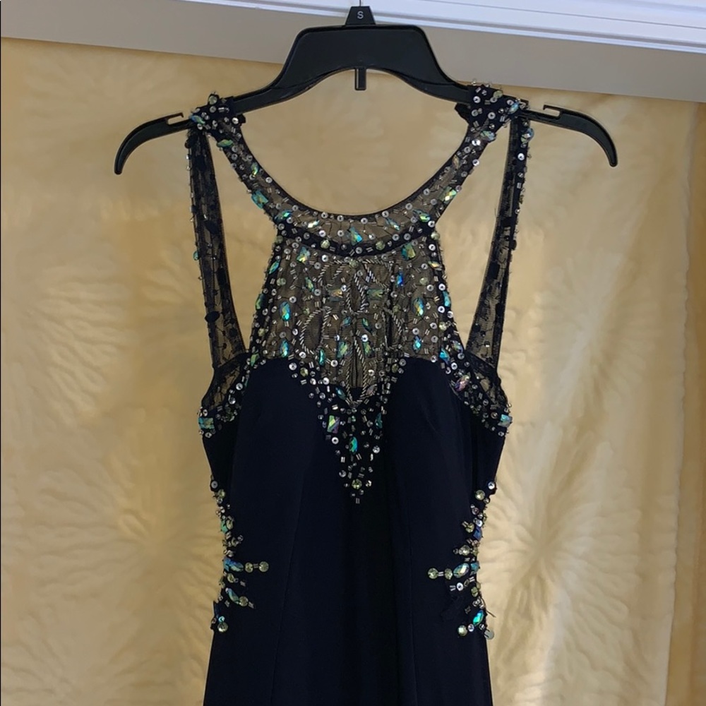 Navy blue prom dress